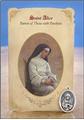 St Alice (Paralysis) Healing Holy Card with Medal