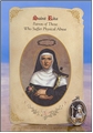 St Rita (Physical Abuse) Healing Holy Card with Medal