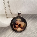 Mary and Infant Jesus Classic Art Necklace