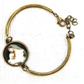 Mary and the Lamb Pendant Bracelet (Bronze or Gold)