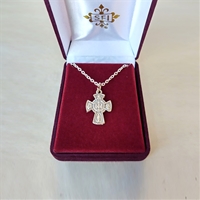 Confirmation Silver-Toned 4-Way Cross Necklace