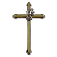 Gold-toned Cross with Chalice and Grapes for First Communion