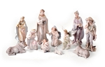 18 inch Pearlized Nativity Set, 11 piece