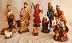 18-Inch Classic Nativity Set, 11 Pieces