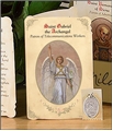 Saint Gabriel the Archangel (Telecommunications Workers) Holy Card with Medal