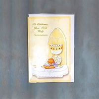 3D First Communion Greeting Card