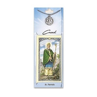St Patrick Pewter Medal with Prayer Card