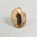 St. Peregrine Gold Rim Lapel Pin