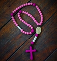Pink Silicone Breakaway Chews Life Rosary