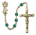 Saint Francis Zircon Crystal Rosary