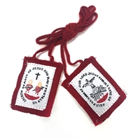 Red Passion Scapular - 100% Wool