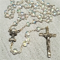Iridescent Heart First Communion Rosary