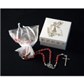 Confirmation 4mm Red Bead Rosary with Gift Box