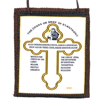 Large Cross or Brief of St. Anthony Scapular - 100% Wool