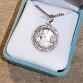 Saint Benedict Round Jubilee 3/4 in Sterling Silver Medal