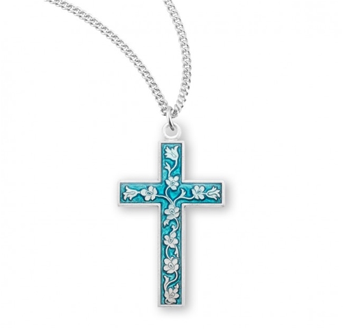 McSmith Products Cross Necklace Silver in Color 