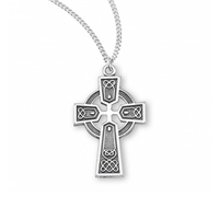 Classic Sterling Silver Celtic Cross Pendant