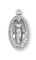Small Oval Vintage Miraculous Medal - .625 Inches
