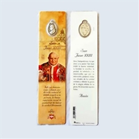 St. John XXIII Bookmark with Medal - Spanish