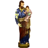 St Joseph & Child Vinyl Statue - 24 Inches