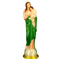 Madonna & Child Green Vinyl Statue