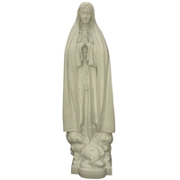 32-Inch Fatima Garden Statue with Granite Finish