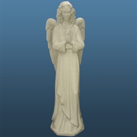 36 Inch Angel Heart Vinyl Statue - Granite Finish