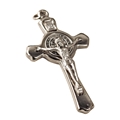 3-Inch Silver St Benedict Crucifix