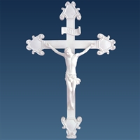 Crucifix by Veronese with White Finish - 16-Inch