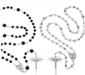 Sterling Silver Wedding Rosary Set