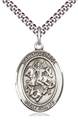 St George Sterling Silver Medal