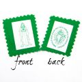 Green Scapular Badge with Pamphlet - 100 Pack