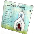 Two Shall Become One Marriage Plaque