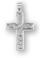 Sterling Silver Vine Cross with 18 Inch Chain