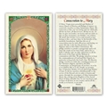 Consecration to Mary Laminated Prayer Card