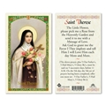 Saint Therese Laminated Prayer Card