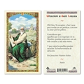 Oracion a San Lucas Laminated Prayer Card