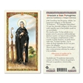 Oracion a San Peregrino Laminated Prayer Card