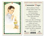 First Communion Boy Laminated Prayer Card