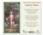 Good Shepherd - Surprise in Heaven Laminated Prayer Card