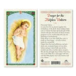 Prayer for the Helpless Unborn Laminated Prayer Card