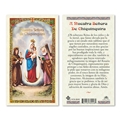 A Nuestra Senora De Chiquinquira Laminated Prayer Card
