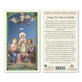 Peace in Family Laminated Prayer Card