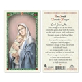 Single Parent's Laminated Prayer Card