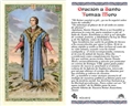 Oracion a Santo Tomas Moro Laminated Prayer Card