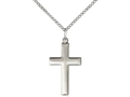 Sterling Silver Cross Pendant on 20" Chain