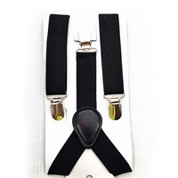 Black 1.5" Suspenders