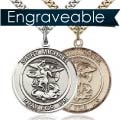 St Michael Pray For Us Round Medal