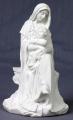 6 inch Madonna and Child Statue White
