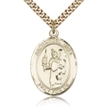 St Uriel the Archangel Medal - Gold Filled